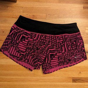 NIKE | Pink & Black Dri Fit Running Shorts | M